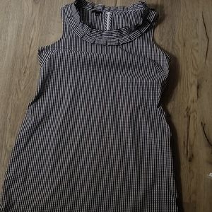Talbots gingham checkered shift dress
